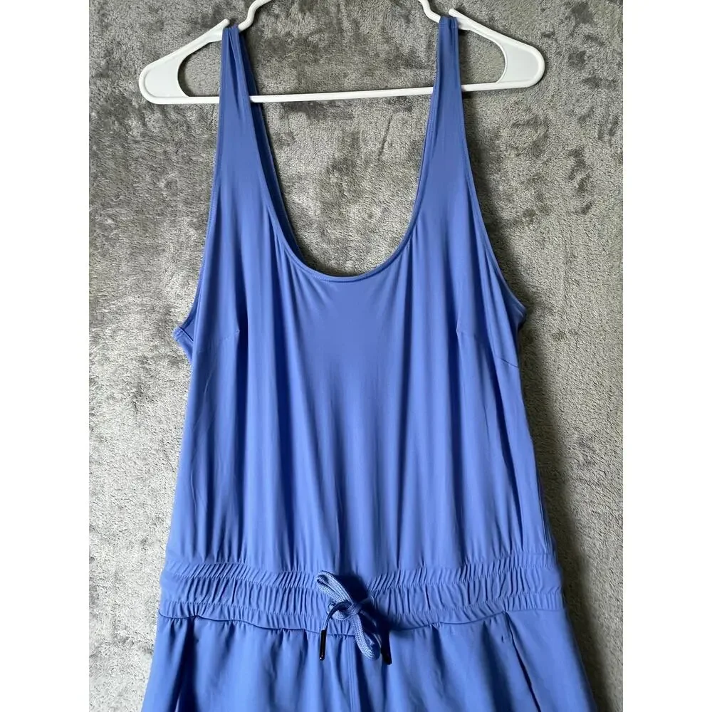 Sweaty Betty Racerback Jumpsuit Periwinkle Blue Relaxed Athleisure Size 8 - Picture 2 of 12